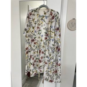 Beautiful floral open front type poncho